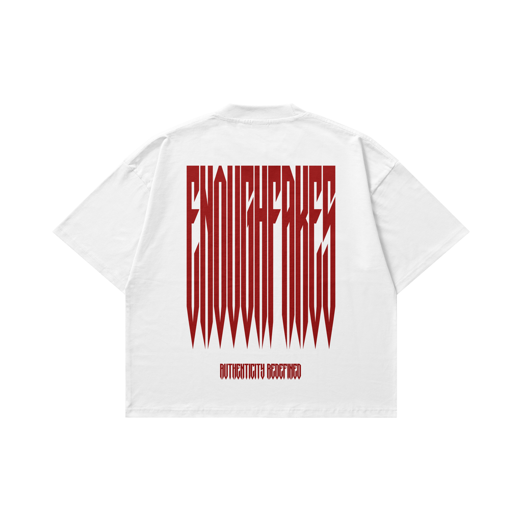 ENOUGH FAKES OVERSIZE TEE