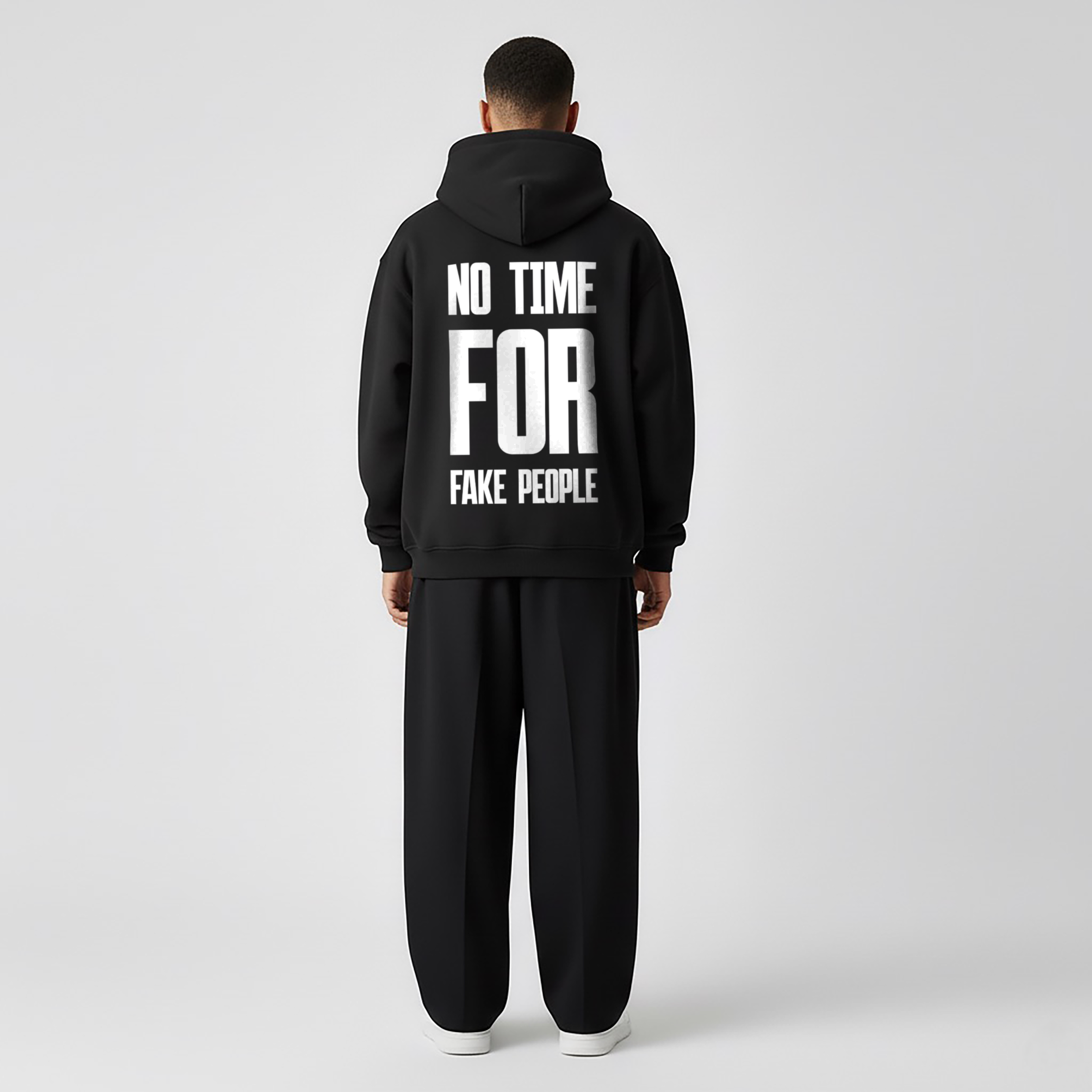 NO TIME FOR FAKE PEOPLE PREMIUM HOODIE