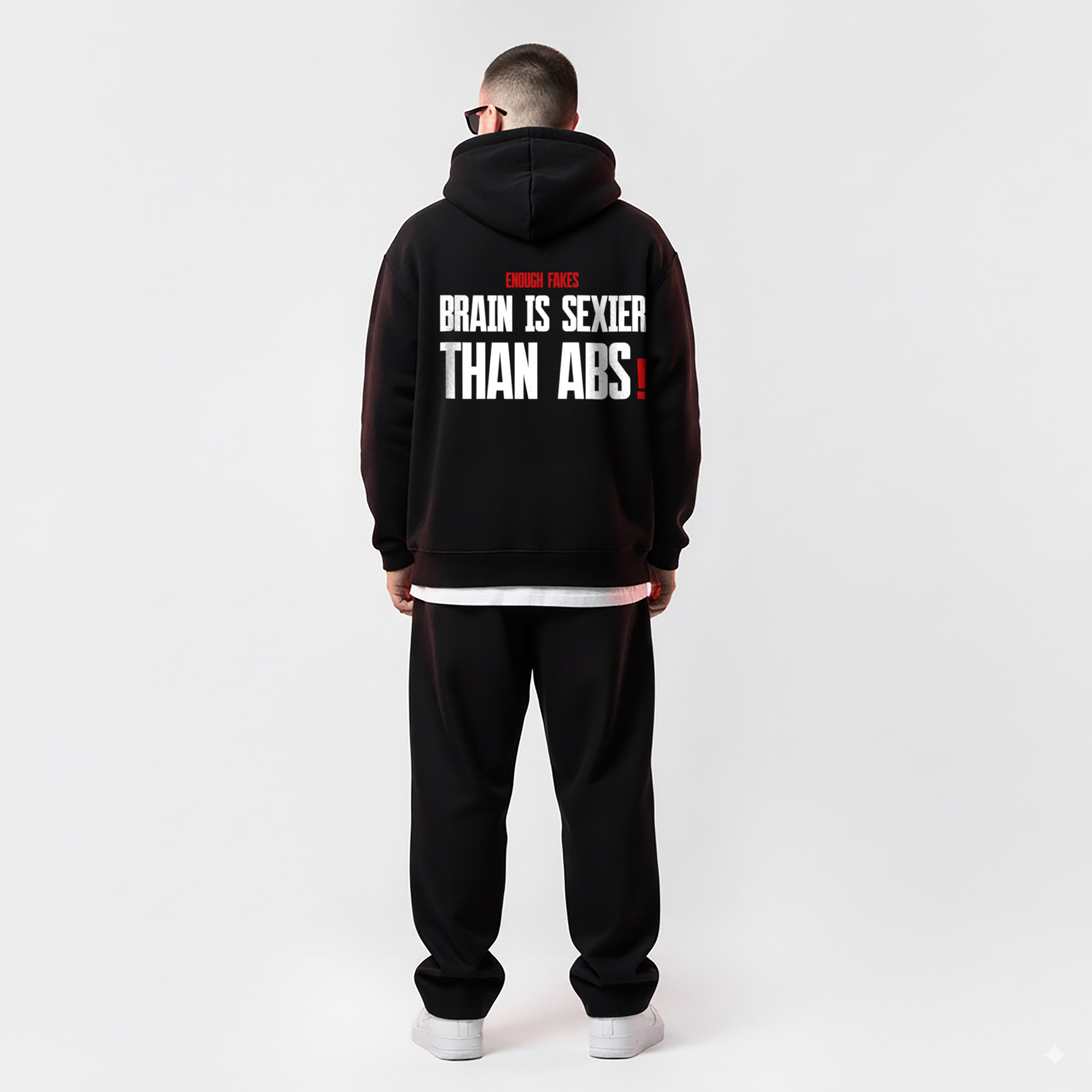 BRAIN IS SEXIER THAN ABS PREMIUM HOODIE