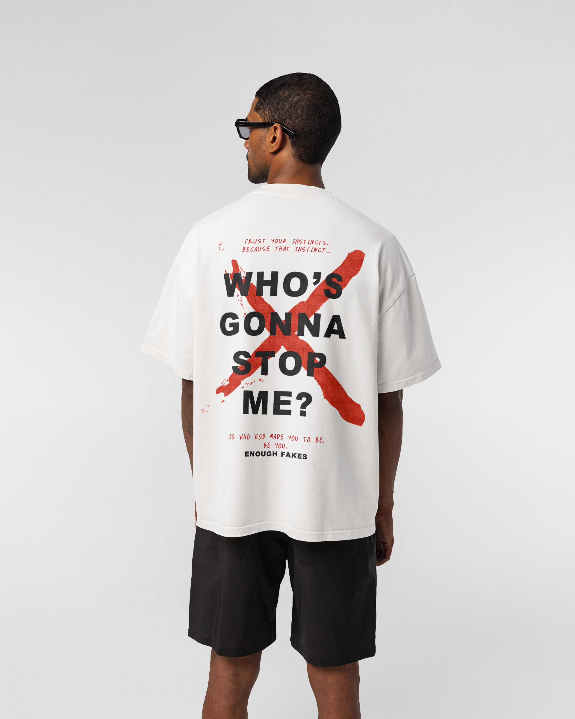 WHO'S GONNA STOP ME OVERSIZE TEE