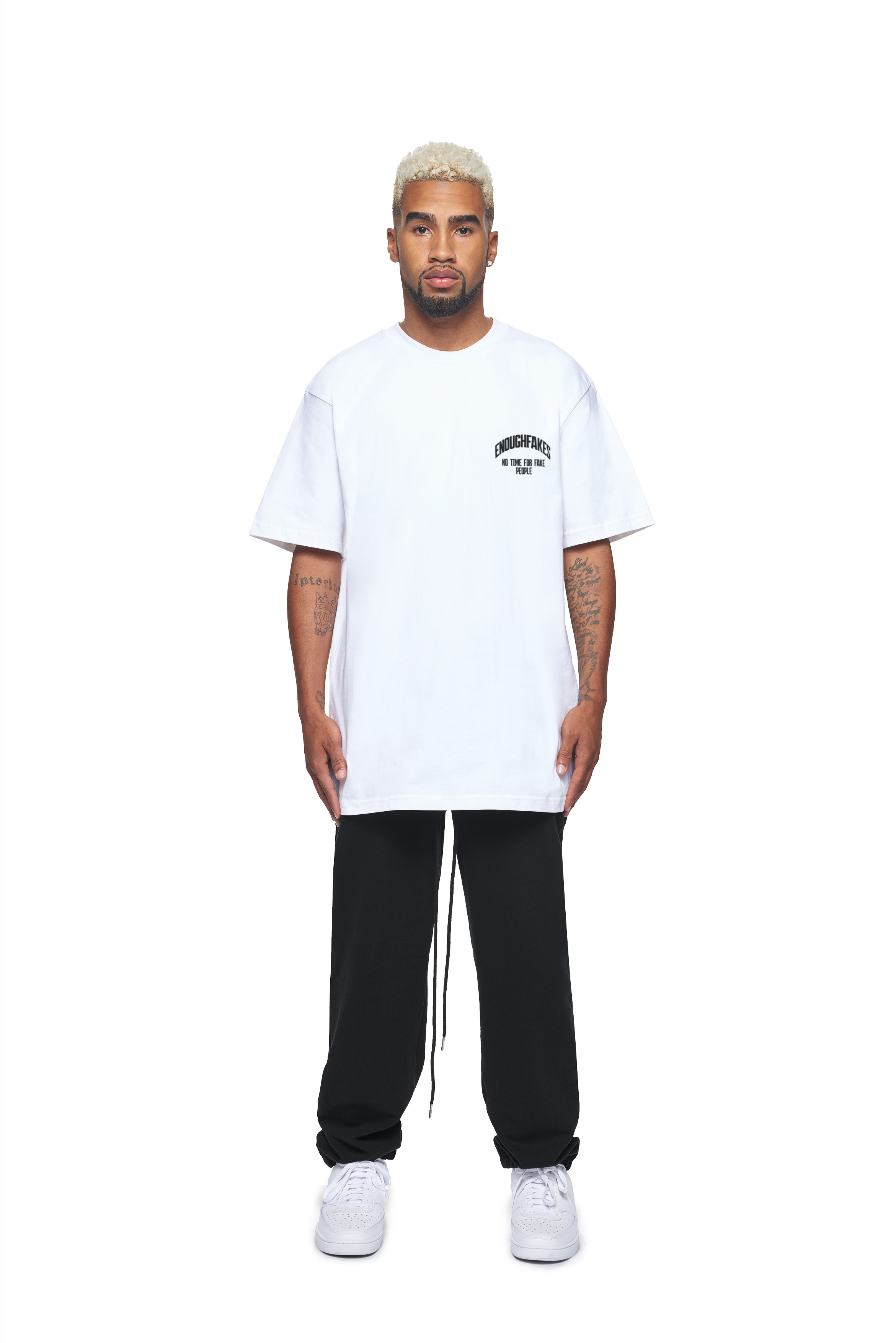 NO TIME FOR FAKE PEOPLE OVERSIZE TEE
