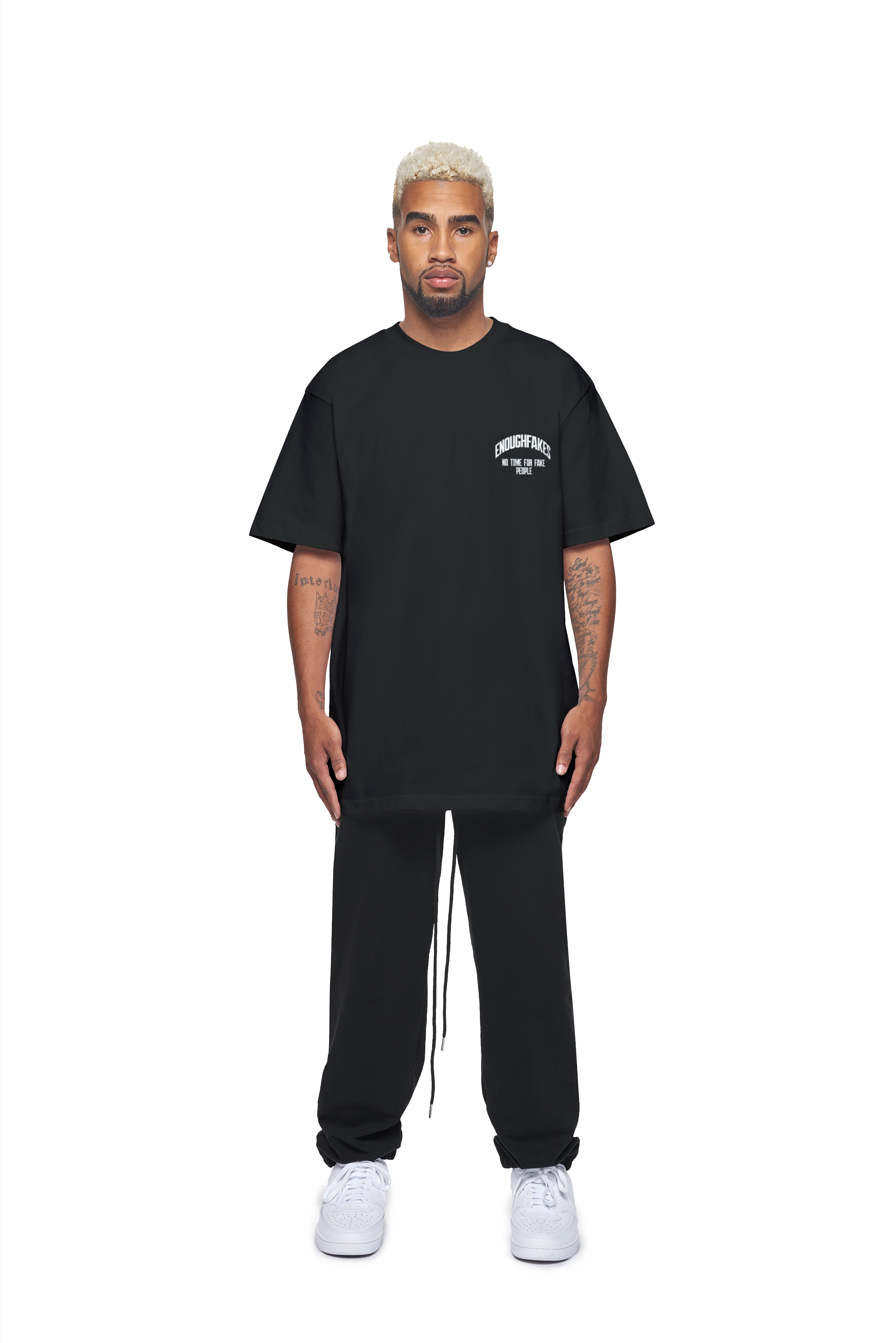 NO TIME FOR FAKE PEOPLE OVERSIZE TEE